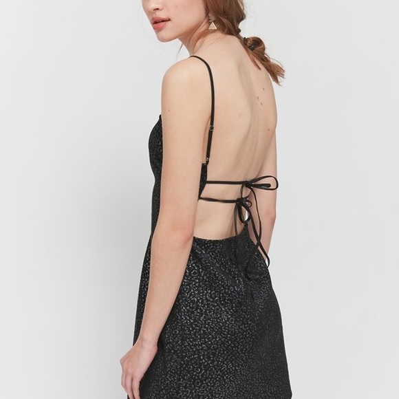 UO Textured Snake Print Mini Dress Size S - Picture 2 of 2